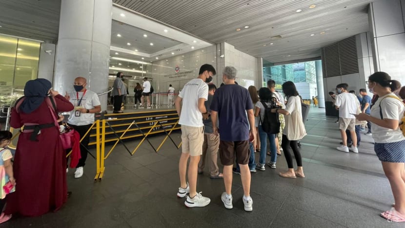 Long queues for passports at ICA building on first day of new rules restricting walk-ins Long queues for passports at ICA building on first day of new rules restricting walk-ins