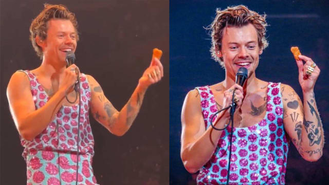 Harry Styles演唱会被丢炸鸡块　找出“罪魁祸首”并机智化解意外插曲