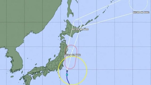 减弱为热带风暴 台风百合登陆北海道