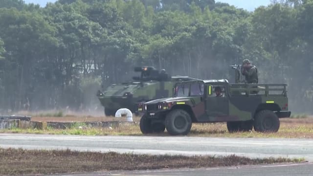 农历新年前夕 台湾军方举行战备演习