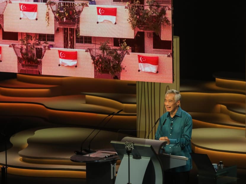 Prime Minister Lee Hsien Loong delivers his National Day Rally speech at ITE College Central on Aug 20, 2023. Prime Minister Lee Hsien Loong delivers his National Day Rally speech at ITE College Central on Aug 20, 2023.