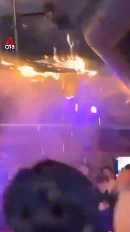 Moment deadly fire started at Swiss ski resort bar, killing 40