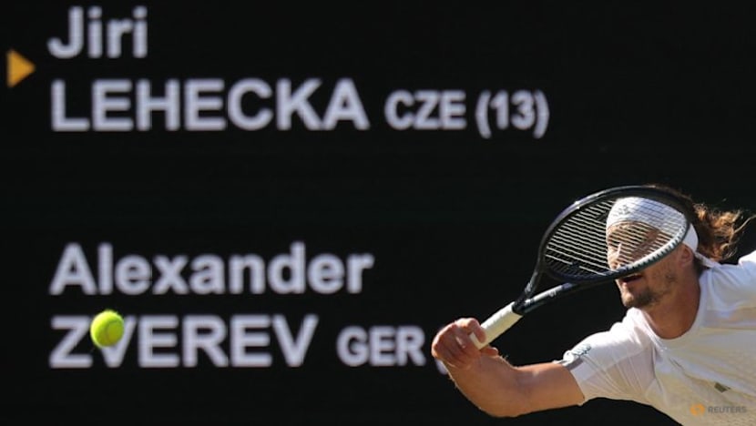 Zverev finishes off Lehecka after wobble to reach quarter-finals