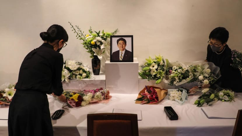 Shinzo Abe’s killing: Disbelief, sadness for some Japanese, Singaporeans as hundreds sign condolence book