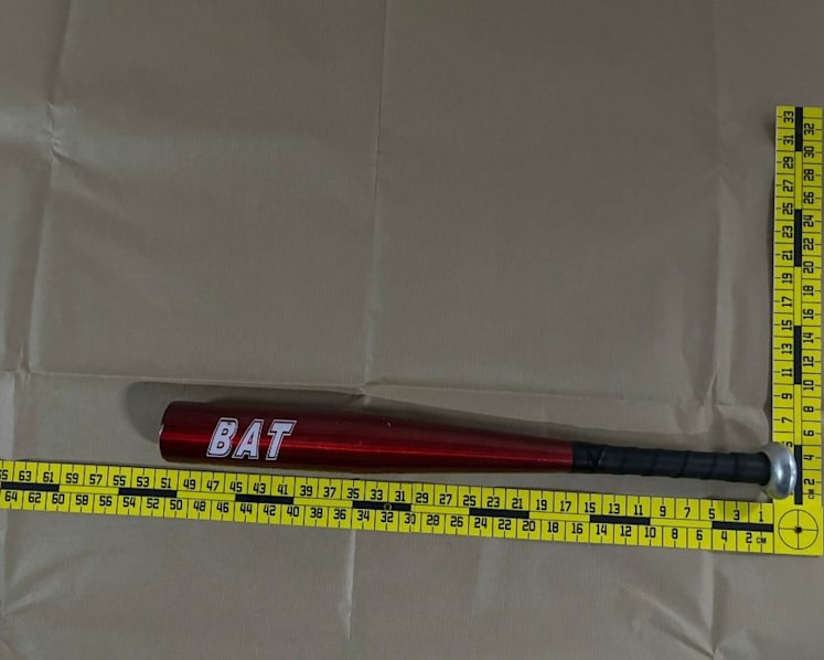 Man arrested for allegedly attacking and injuring police officer with a baseball bat