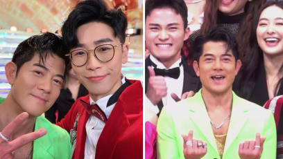 TVB Host Posts Selfie With Aaron Kwok; Vouches That The 57-Year-Old Star Is "Naturally Handsome" & Needs No Photoshop