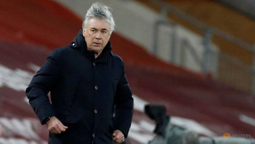 Football: Ancelotti keen to be at Everton when new stadium opens