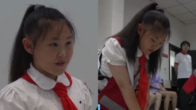 女子喝奶茶被呛到险窒息 中国11岁女孩用海姆立克法救人