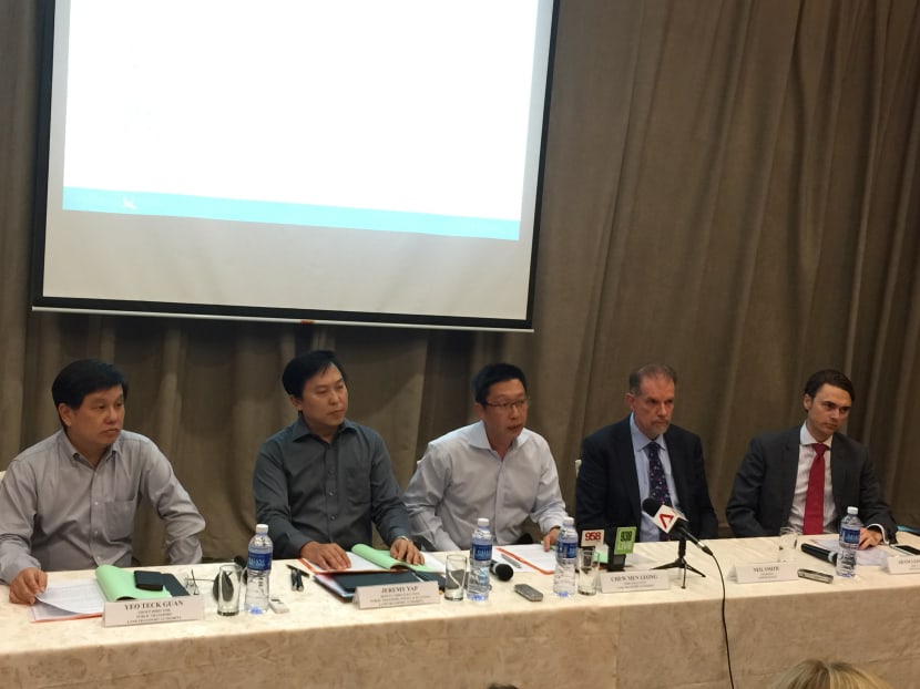 Land Transport Authority (LTA)  at the bulim contract announcement on May 8, 2015. Photo: Joy Fang