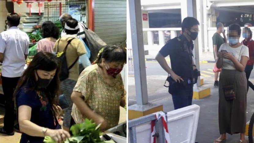 Over 200 fines issued on April 12 against those who flout safe distancing measures including at markets, hawker centres