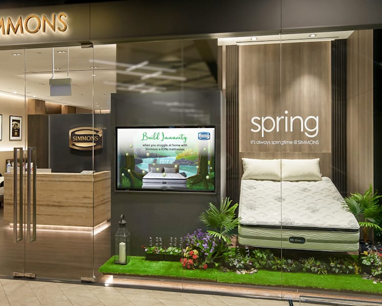Wake to spring every day when you discover sound sleep with Simmons 