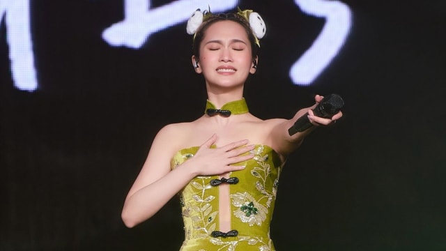 杨丞琳成都开唱　扮成“熊猫的食物”掀热议！