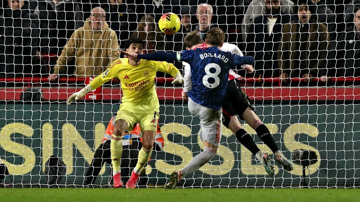 英超：阿申纳遭布伦特福德以1比1踢和