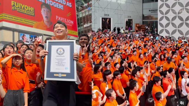 388人化身马国网红“罗杰叔叔” 缔造世界纪录