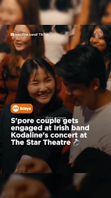 A proposal with ‘The One’ as the live soundtrack? 🥹 #8dayssg #8dayssgtrending #proposal #kodaline #concert 