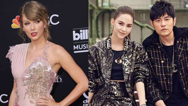 周杰伦夫妻朝圣Taylor Swift演唱会　昆凌晒天后爸爸同框照