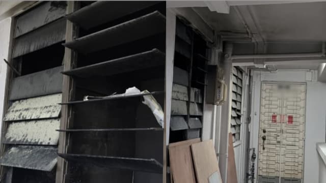 大巴窑组屋单位废弃物品引火患 约25人被疏散