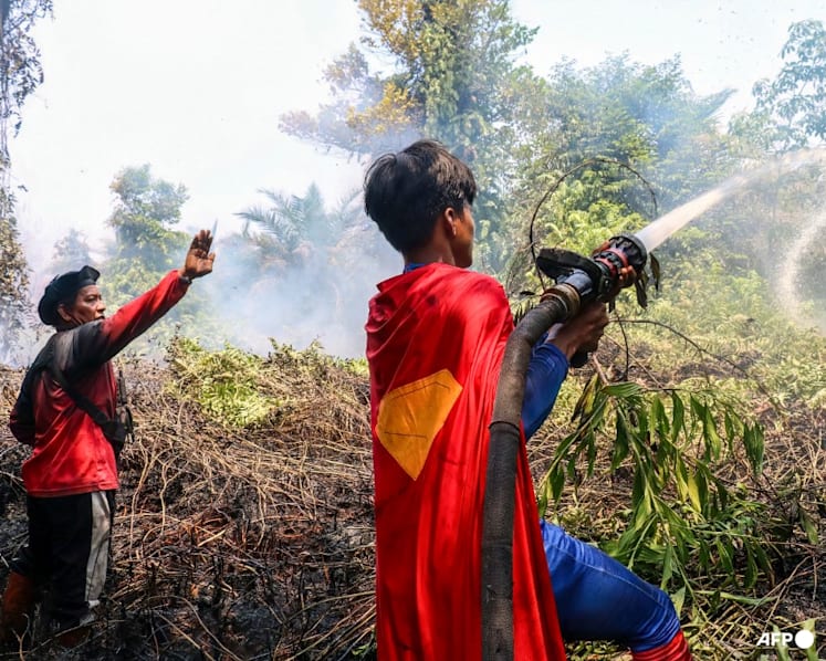 'Keep up the spirit': Indonesian teenage 'Superman' joins wildfire fight