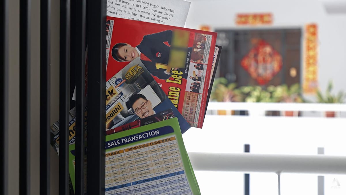 Property flyers distributed to HDB homes must not be left visible from Apr 1