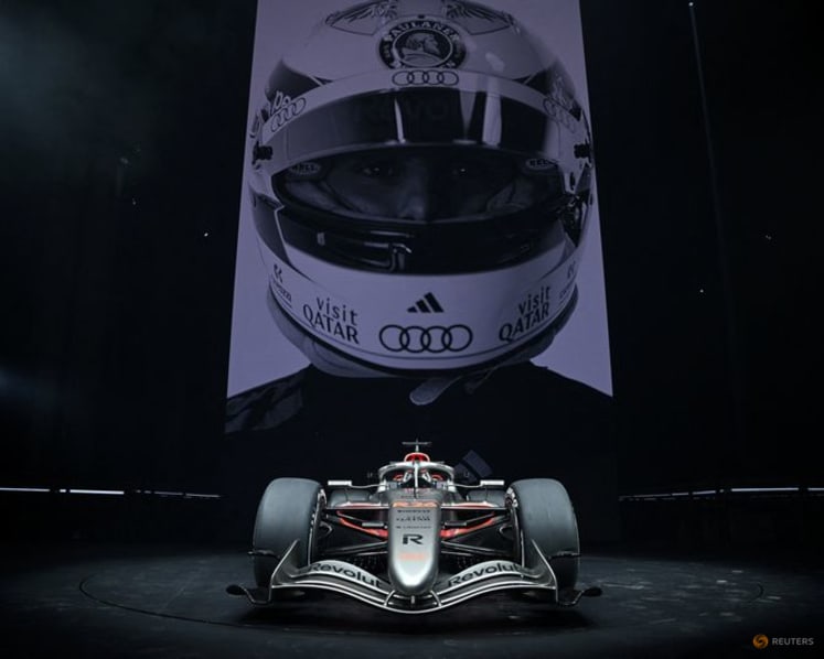 Audi F1 team launch debut livery as title countdown starts
