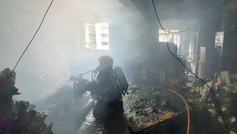 7 people taken to hospital after fire engulfs Ang Mo Kio flat