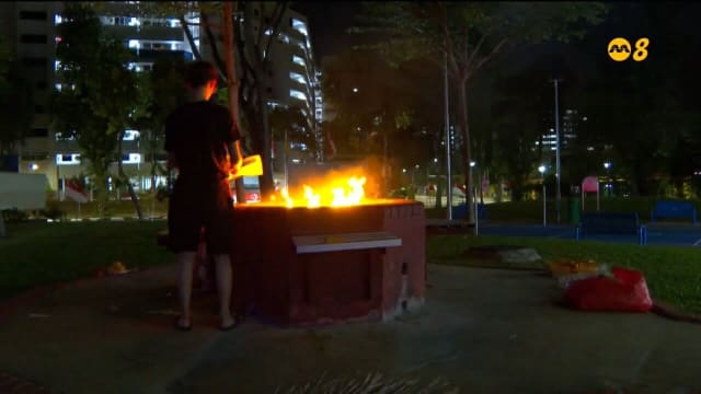 七市镇试用新环保焚烧炉 鼓励民众炉内烧冥纸保持环境整洁