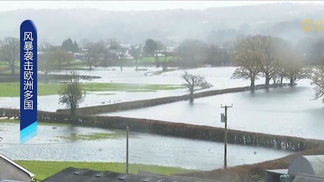 大西洋风暴掀强降雨 英格兰与威尔士多地严重淹水