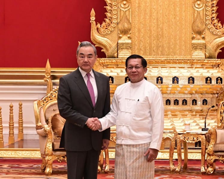 China’s Foreign Minister Wang Yi tells Myanmar leader Beijing will back its security, sovereignty