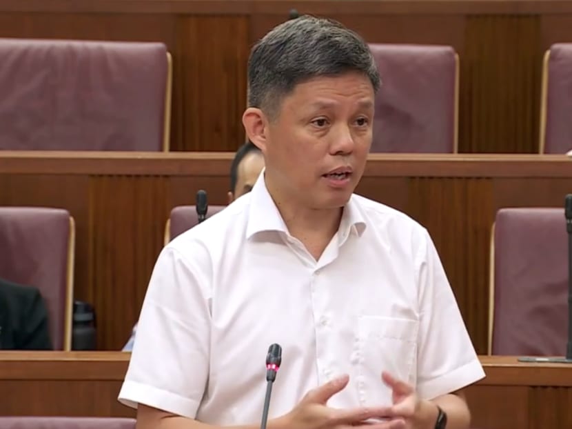 Minister Chan Chun Sing speaking in Parliament on Feb 7, 2024. Minister Chan Chun Sing speaking in Parliament on Feb 7, 2024.