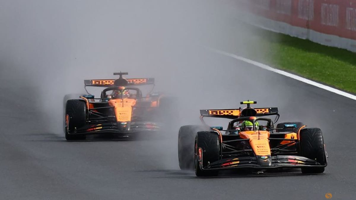 Piastri beats Norris in rain-hit Belgian Grand Prix