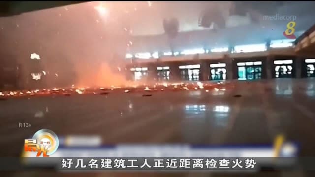 印尼回教堂发生大火 警方初步怀疑由装修工程引起