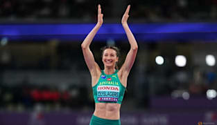 Australian Olyslagers wins high jump after long rain delay