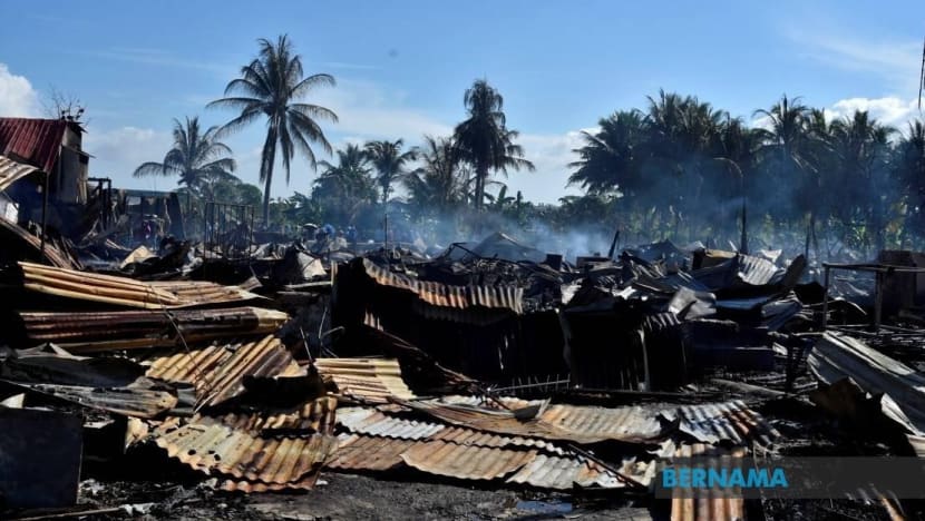 Suami isteri rentung; 7 melecur selepas 40 rumah terbakar di Sabah