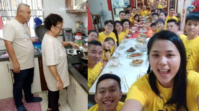 烹煮七小时精心准备 马国大家庭五代同堂吃团圆饭 
