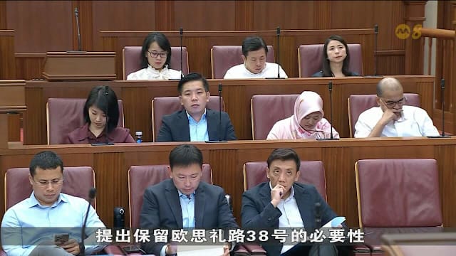 就欧思礼路38课题 12议员提出询问