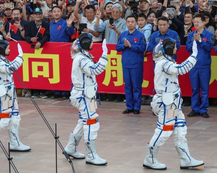 China launches rocket to send astronaut on year-long space mission as it eyes 2030 moon landing