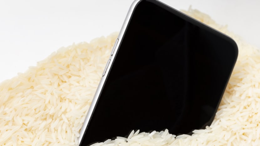 #trending: Apple says you shouldn't put a wet phone into uncooked rice — here's why