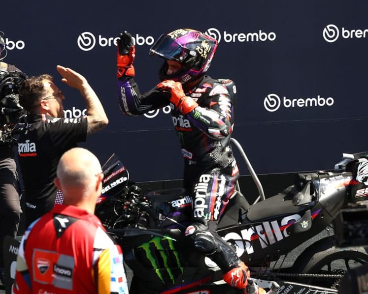 Bezzecchi spoils Ducati's centenary party with Italian Grand Prix victory