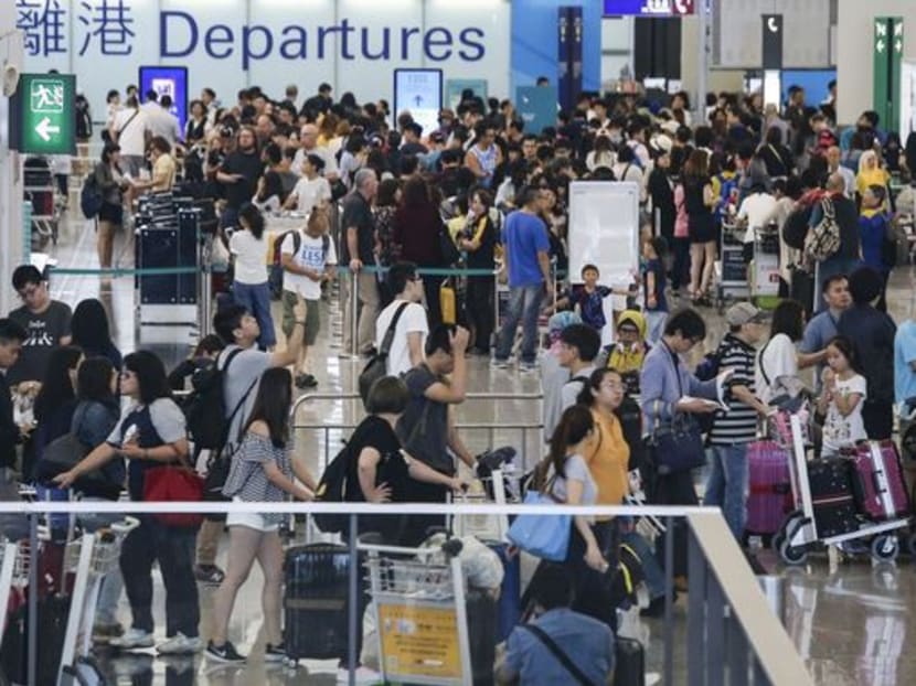 Hong Kong International Airport is bursting at its seams, with passengers complaining about chronic flight delays and slow baggage delivery. Photo: SCMP