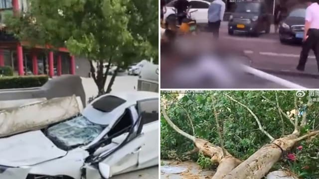 中国河南出现10级强风 至少一人死亡 