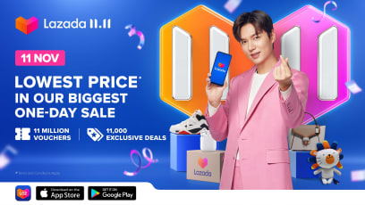 Lazada's New Ambassador Lee Min Ho Brings You Finger Hearts & Great Deals At The 11.11 Shopping Festival