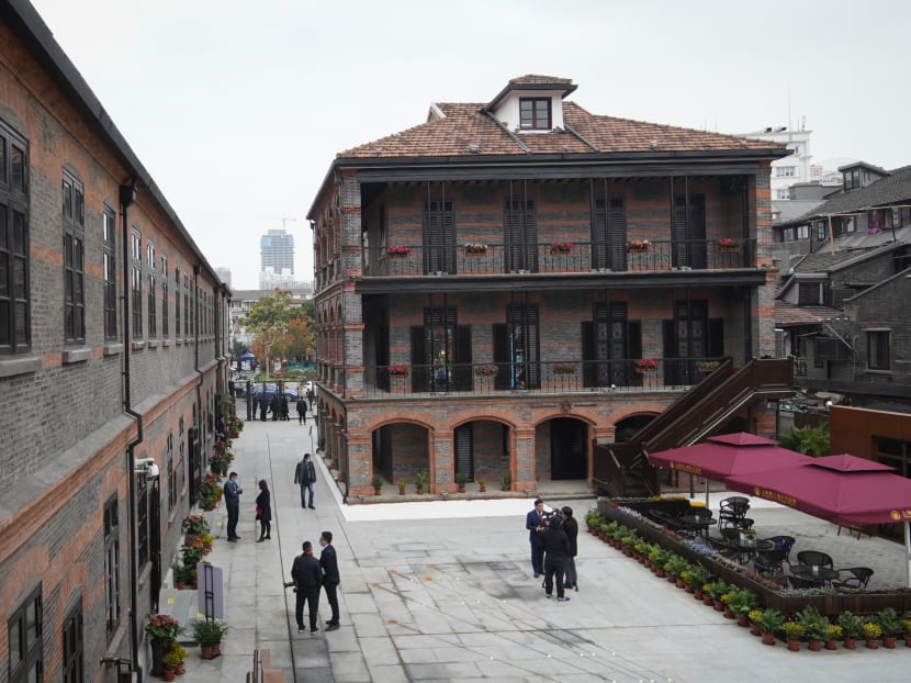 People visit the site of a former synagogue at the Shanghai Jewish Refugees Museum on Dec 8, 2020, the day the museum reopened to the public after an expansion project in Shanghai. People visit the site of a former synagogue at the Shanghai Jewish Refugees Museum on Dec 8, 2020, the day the museum reopened to the public after an expansion project in Shanghai.