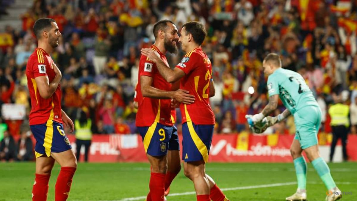 Merino double helps Spain cruise past Bulgaria 4-0 in World Cup qualifier