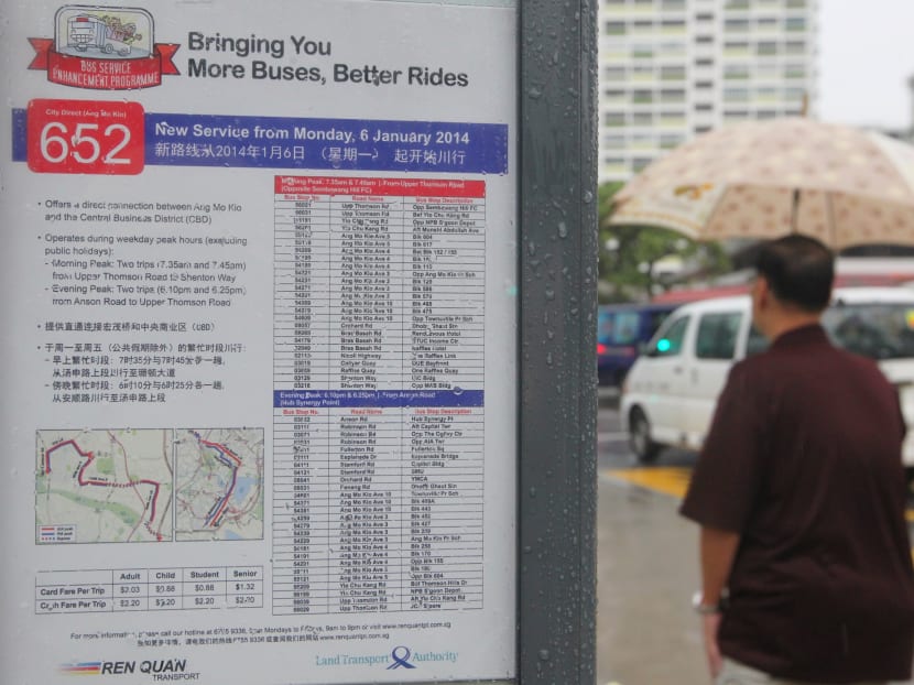 Bus operators could be fined S$4,000 for every 6-sec-delay