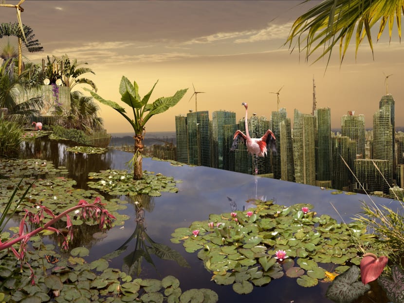 French Photographer presents Singapore landmarks overrun by nature