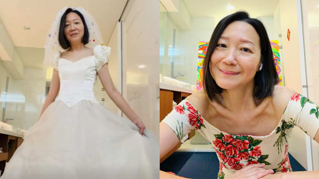曾言明不婚不生，61岁曲家瑞七夕突披婚纱