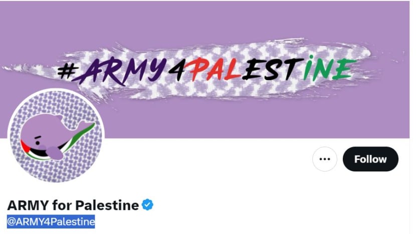 Dukung Palestina, ARMY serukan boikot label BTS yang dianggap pro-Israel Dukung Palestina, ARMY serukan boikot label BTS yang dianggap pro-Israel