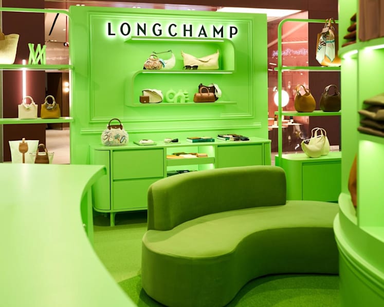 Longchamp brings travelling pop-up to Raffles City in Singapore