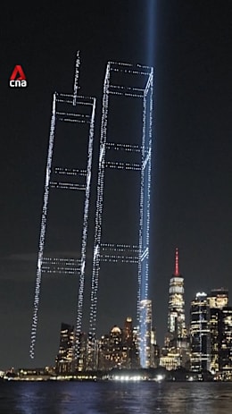 Drones recreate Twin Towers over NYC to honour 9/11 victims