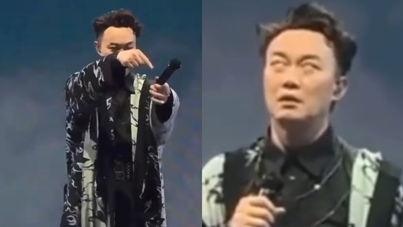 Eason Chan Rolls Eyes At Disruptive Fan With Loudspeaker During Wuhan Concert